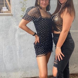 Xxs polka dot going out dress. H&m